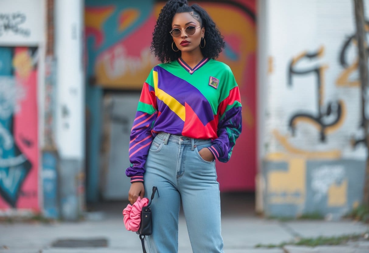 Sådan styler du en retro fodboldtrøje med 90er-inspiration